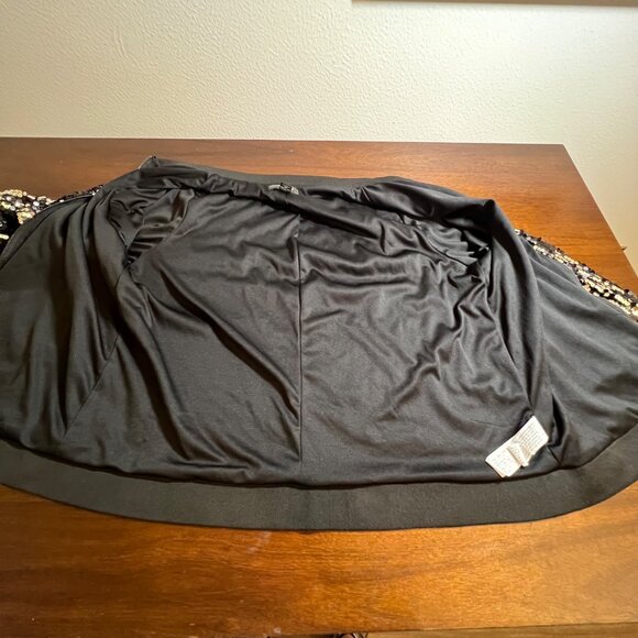 Zip Jacket with Sequins Occasion Event NYE Bling Party Stretch Pockets 2X - Picture 10 of 11